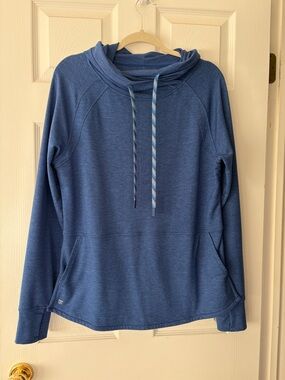 Title nine Blue Heather Pullover Hoodie